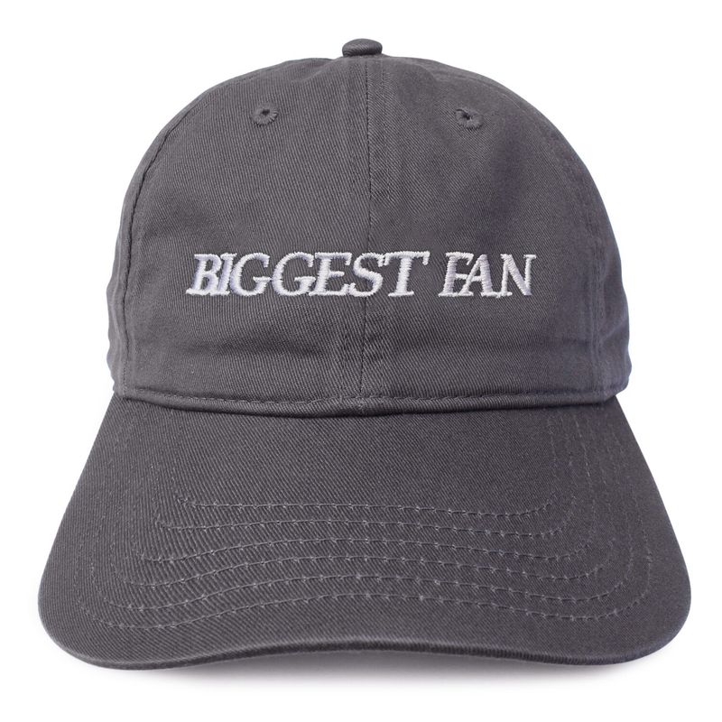 BIGGEST FAN hat (CHARCOAL)