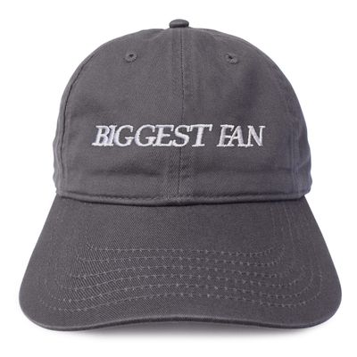 BIGGEST FAN hat (CHARCOAL)