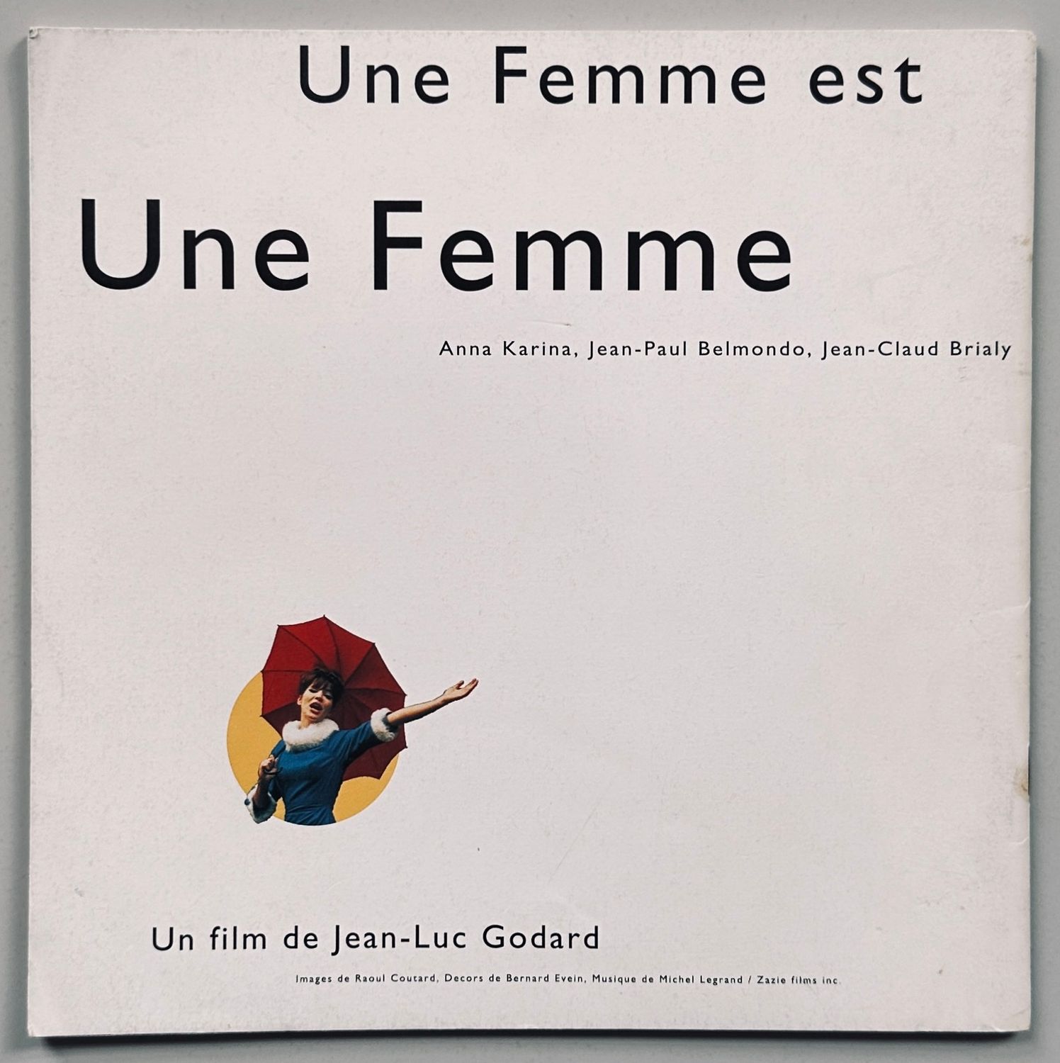 Une Femme est Une Femme Japanese Programme