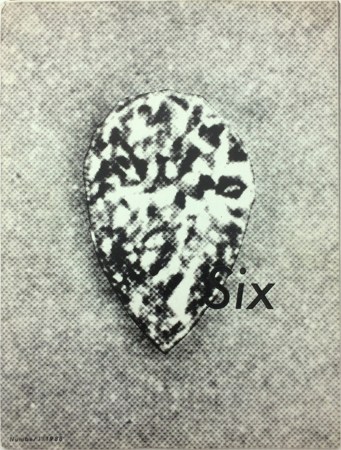 Sixth Sense シックスセンスNO.1 1988 コムデギャルソン Comme des Garcons SIX (Sixth Sense) Number 1 1988