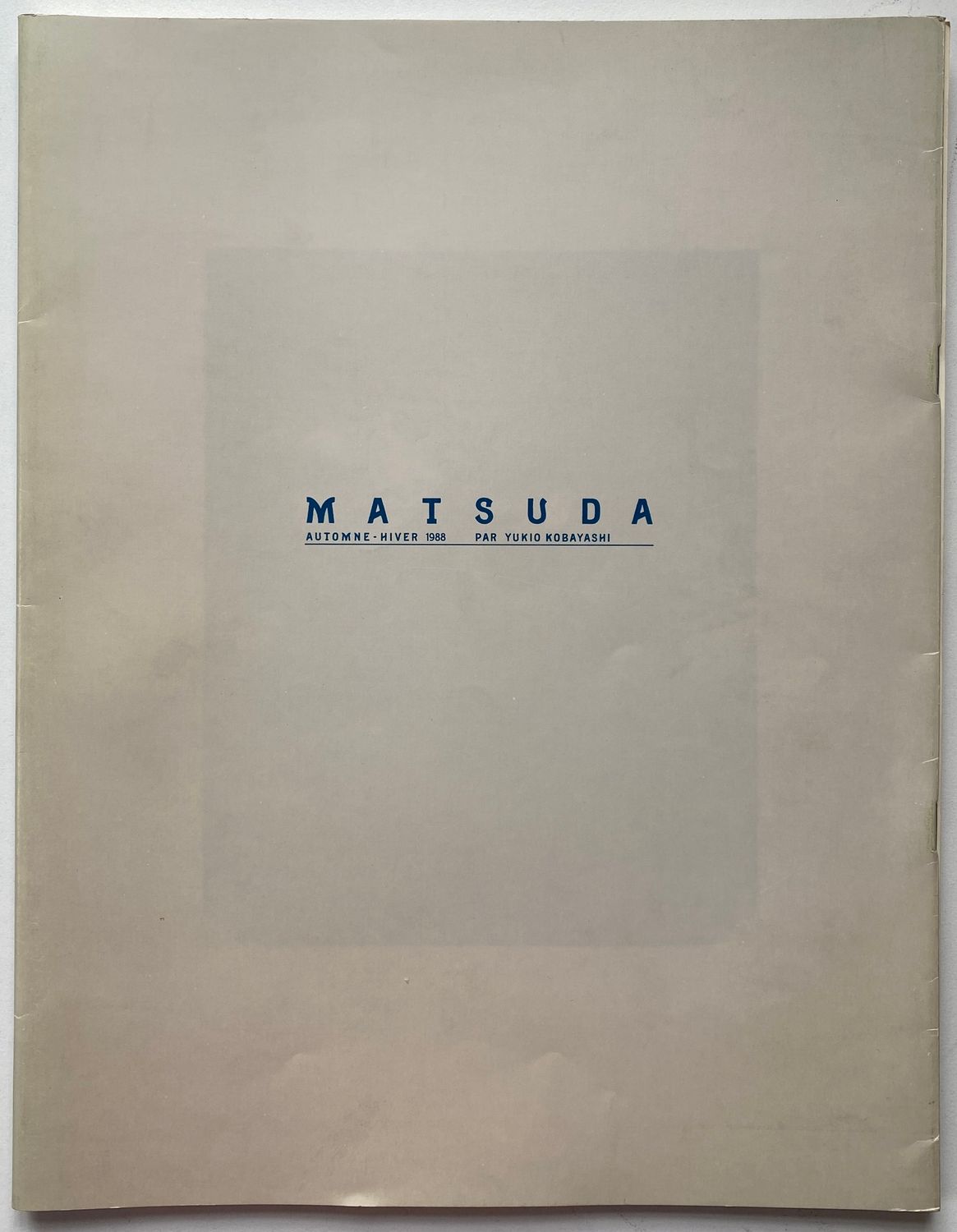 Matsuda Autumn/Winter 1988