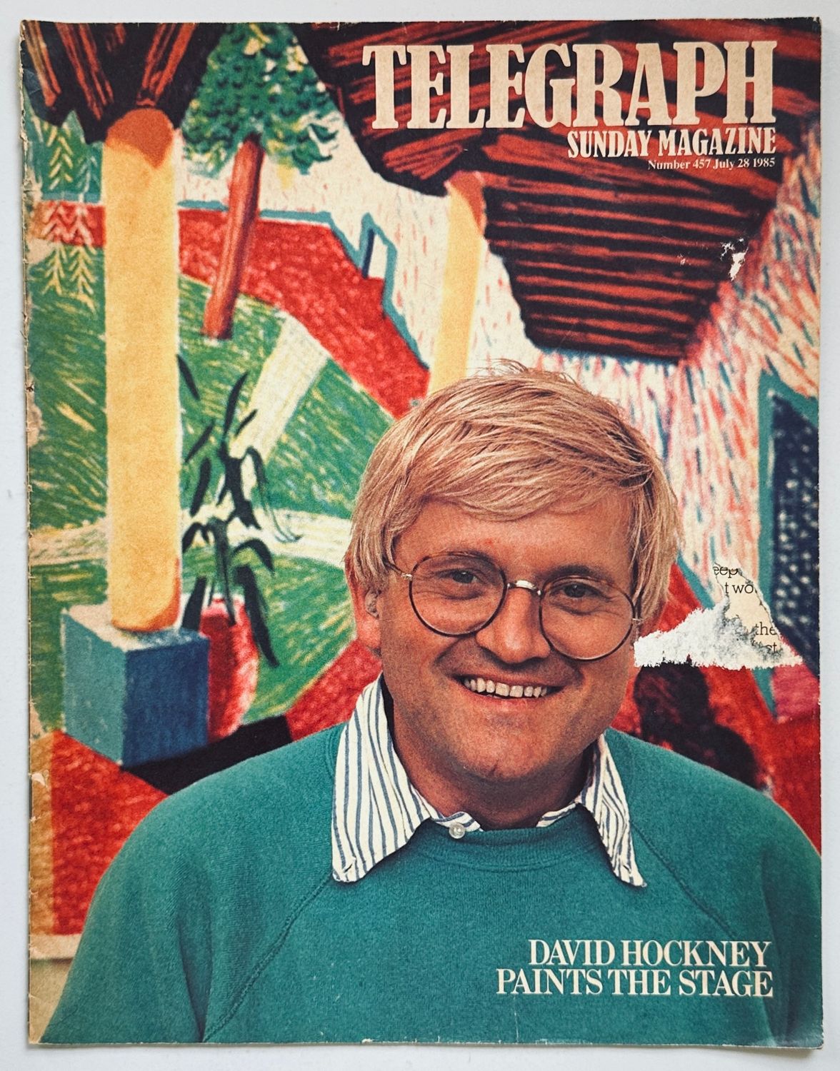 [SOLD AS SEEN] Telegraph Magazine David Hockney Paints The Stage