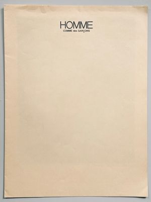 COMME des GARÇONS Homme 1980