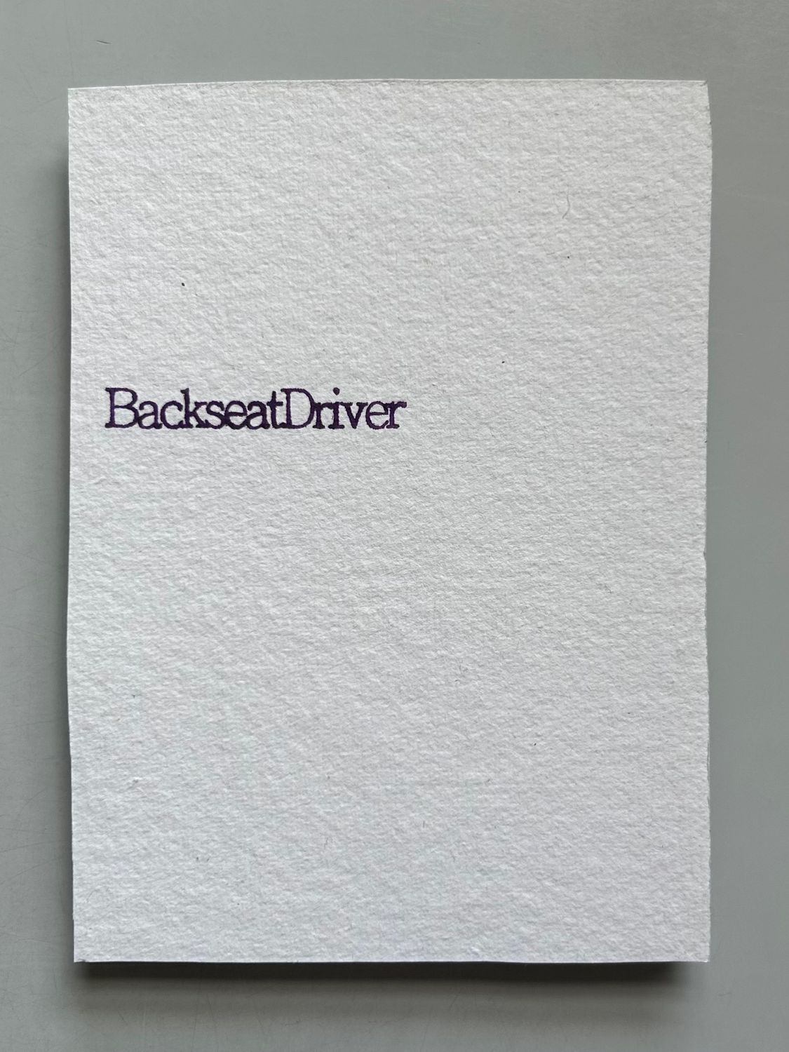BackseatDriver