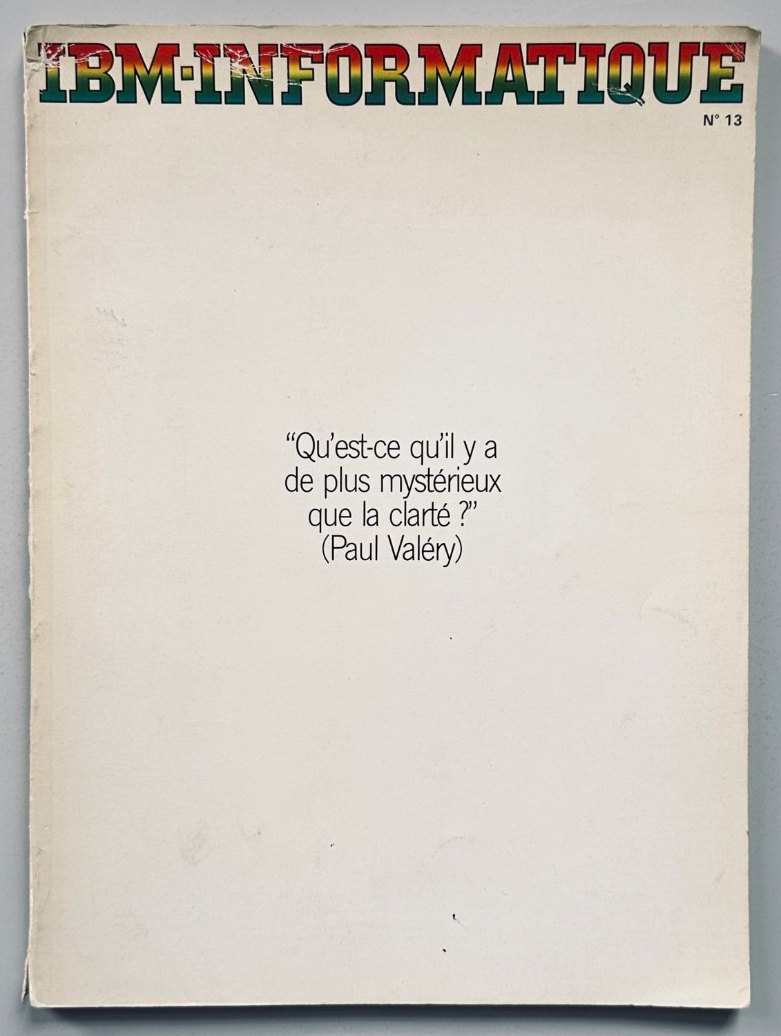 IBM Informatique No. 13