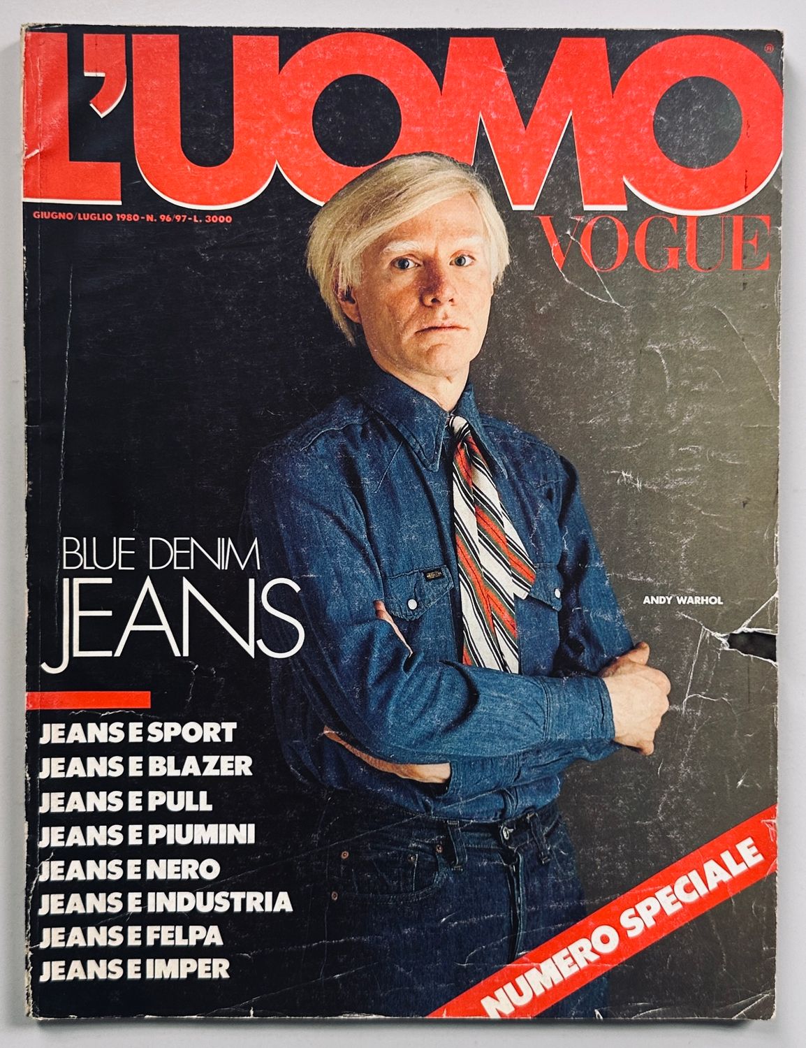 [SOLD AS SEEN] L'Uomo Vogue 1980 Warhol / Jeans Special