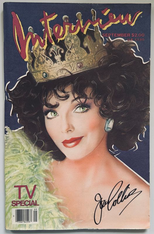 Interview Magazine 1984 Joan Collins