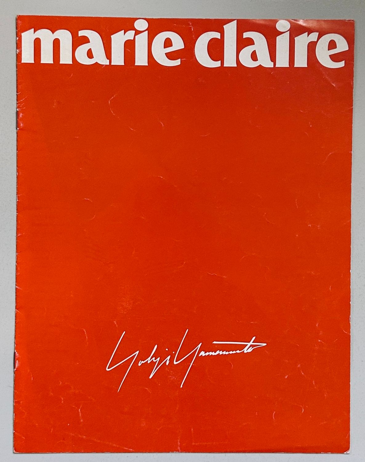 Yohji Yamamoto Marie Claire Spring/Summer 1998