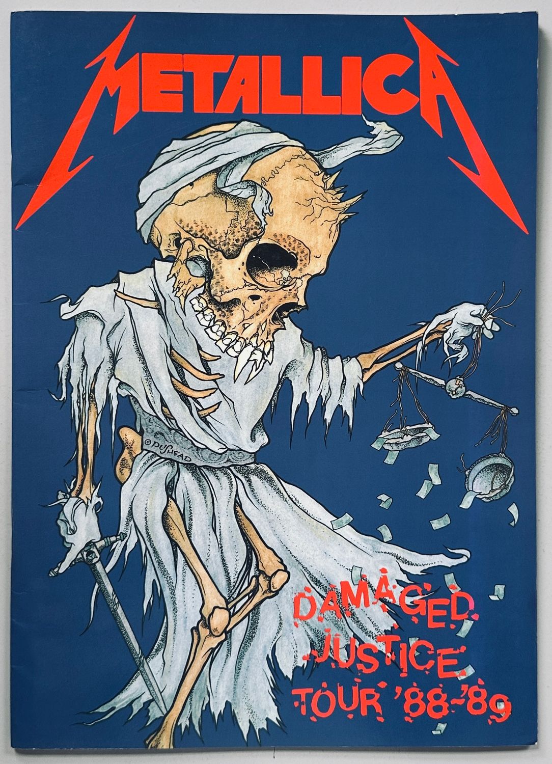 Metallica Damaged Justice Tour Programme 1988-89