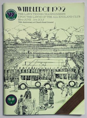 Wimbledon 1992 Souvenir Programme