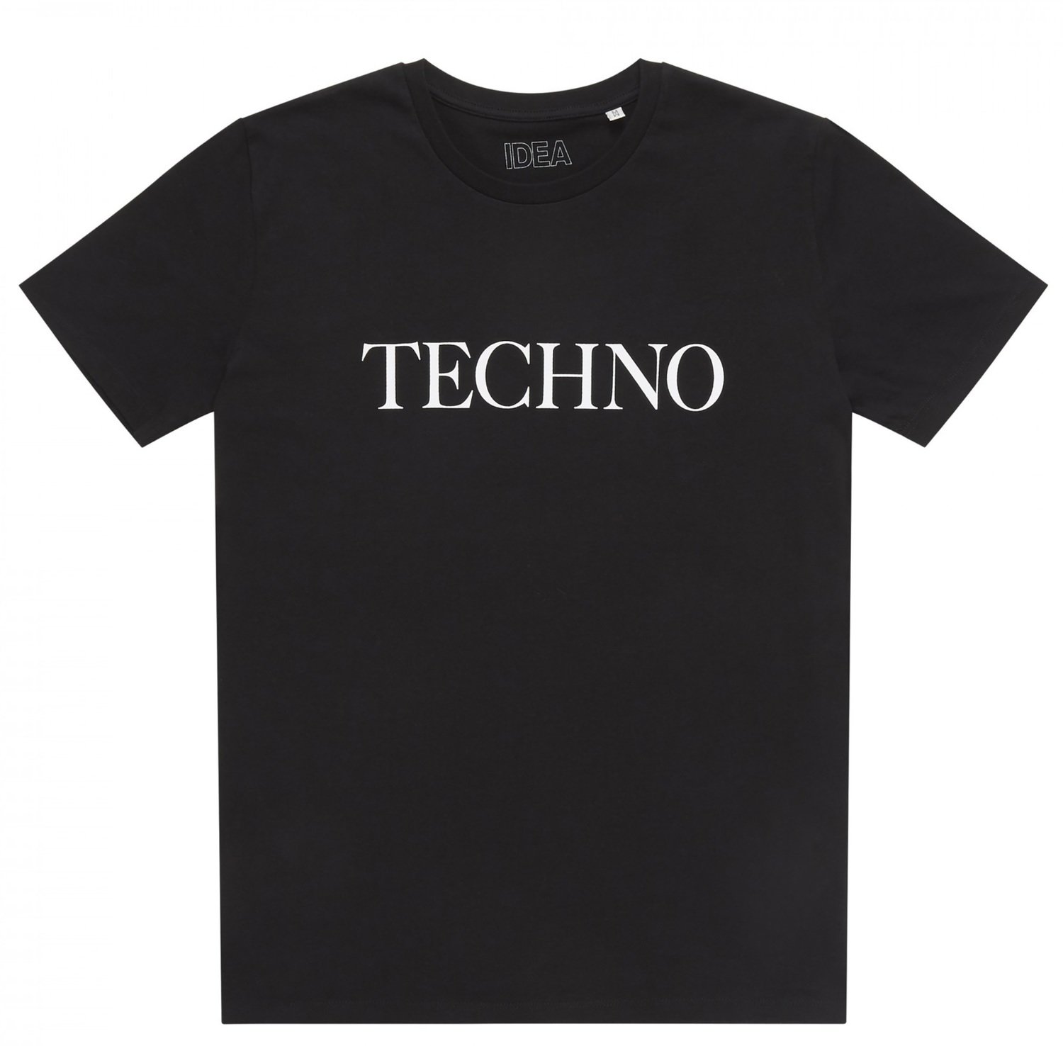 TECHNO T-Shirt BLACK, SIZE: XS