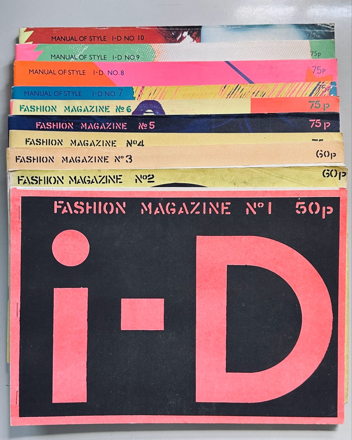 i-D issues 1-10 i-D issues 1-10