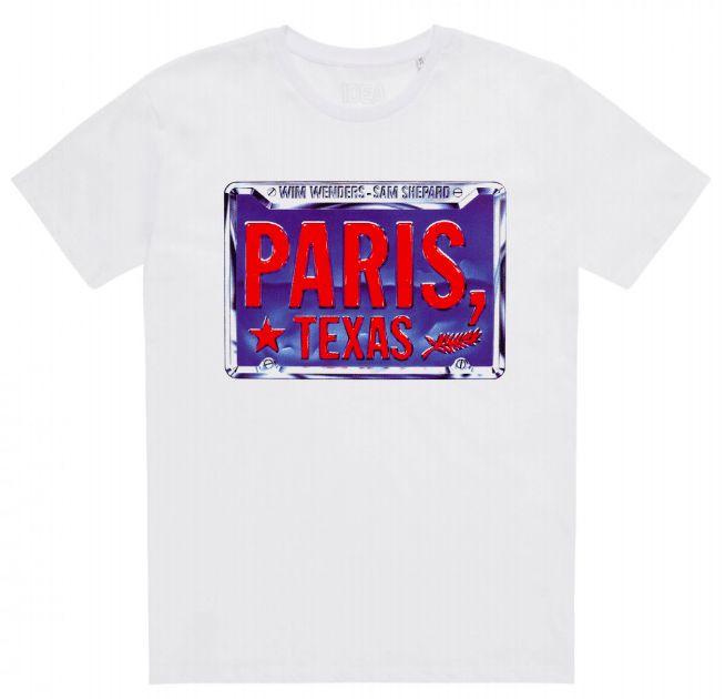 Wim Wenders PARIS, TEXAS License Plate Shirt