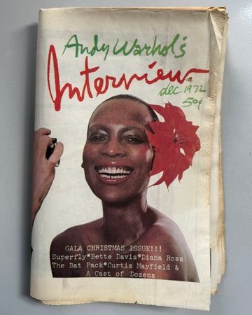 Interview Magazine December 1972 Andy Warhol  Naomi Sims