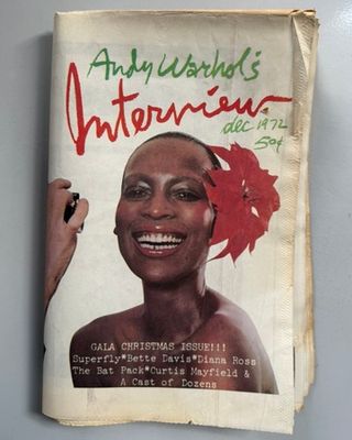 Interview Magazine December 1972 Andy Warhol  Naomi Sims