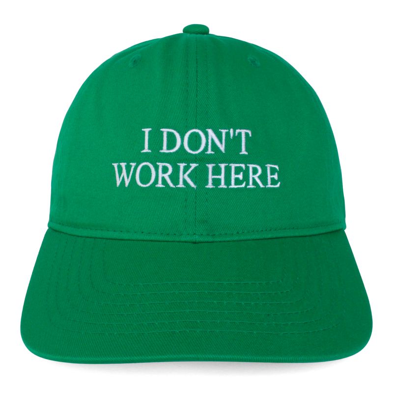 SORRY I DON'T WORK HERE hat (Green)
