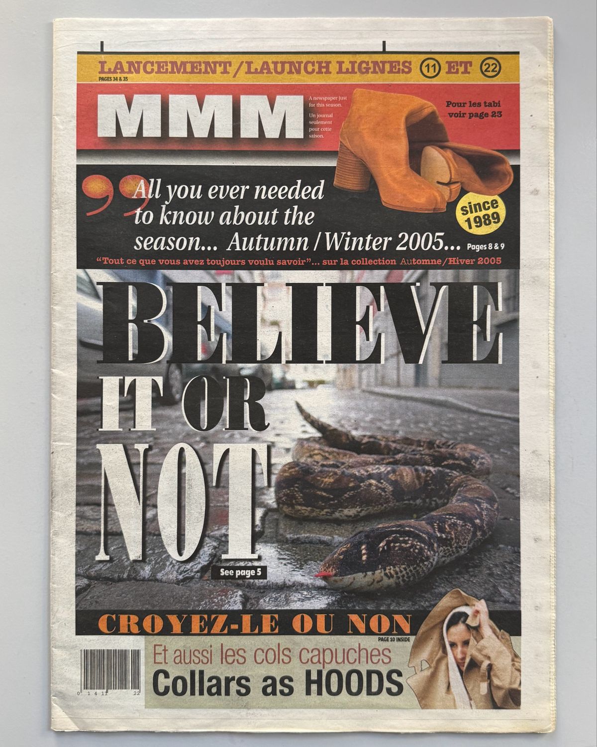 Maison Martin Margiela Believe It or Not Paper 2005