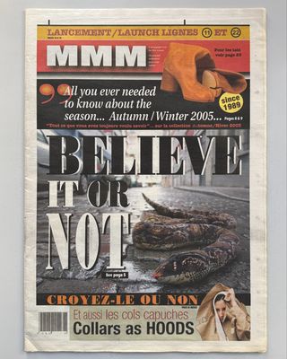 Maison Martin Margiela Believe It or Not Paper 2005