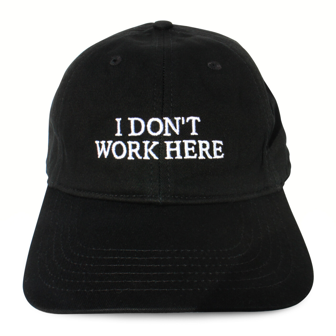 SORRY I DON'T WORK HERE hat (Black)