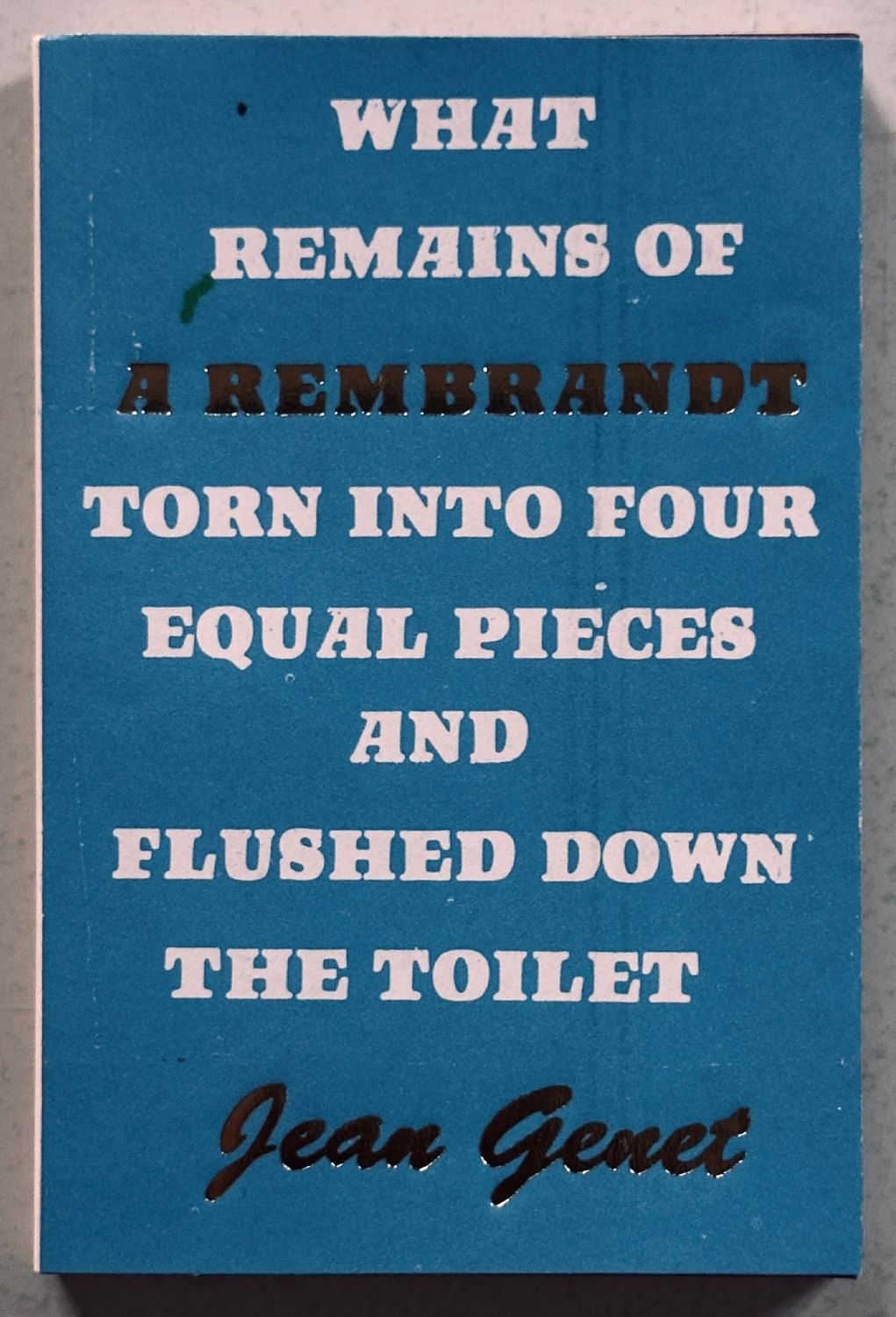 Jean Genet What Remains of Hanuman