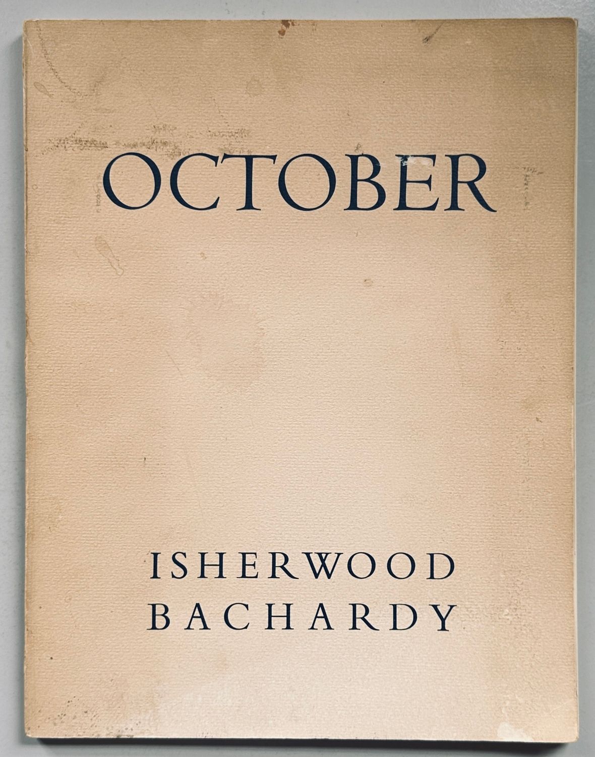 [SIGNED] DON BACHARDY OCTOBER