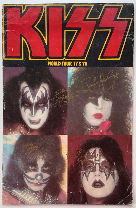 [SIGNED] KISS WORLD TOUR 1977-78 PROGRAMME