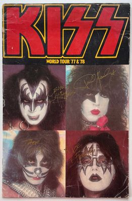[SIGNED] KISS WORLD TOUR 1977-78 PROGRAMME