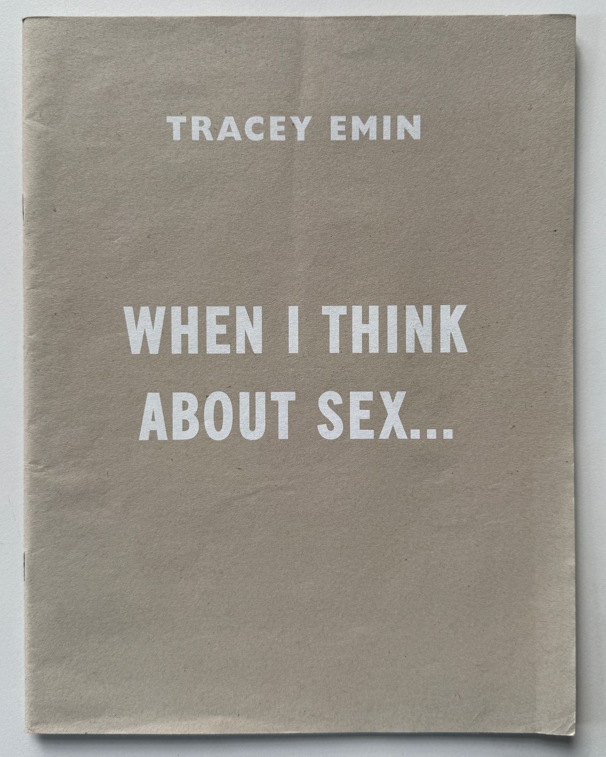 Tracey Emin When I Think About Sex...