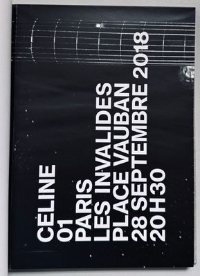 Celine Hedi Slimane 01 2018 Invite Celine Hedi Slimane 01 2018 Invite