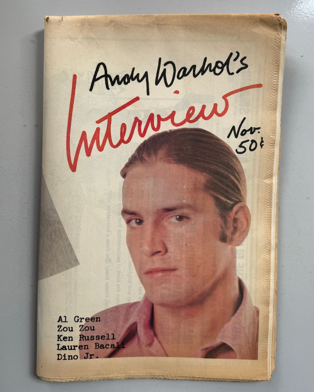 Interview Magazine November 1973 Joe Dallesandro