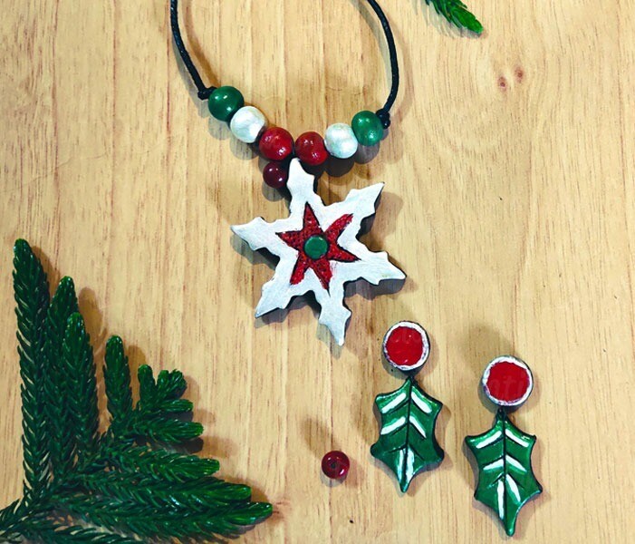 Terracotta Jewellery Necklace Set - NL360