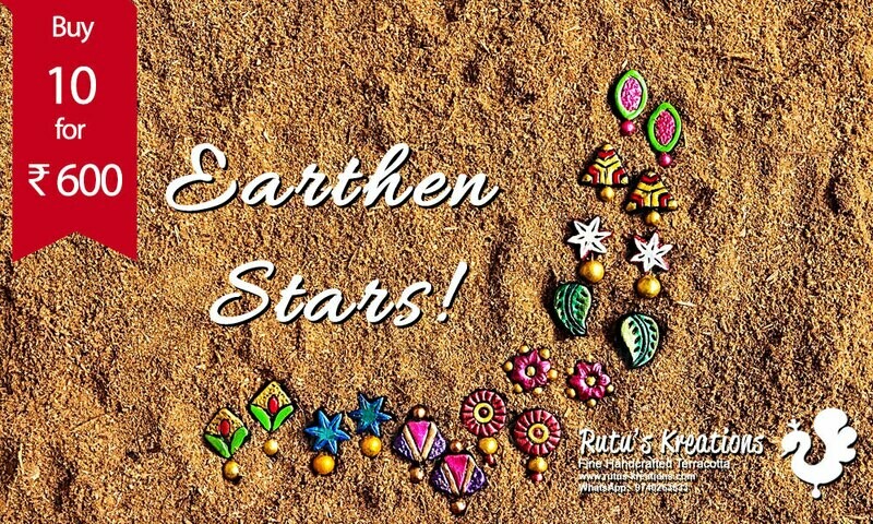 Terracotta Earrings Tops Combo - 103 Terracotta Earrings Tops Combo - 103