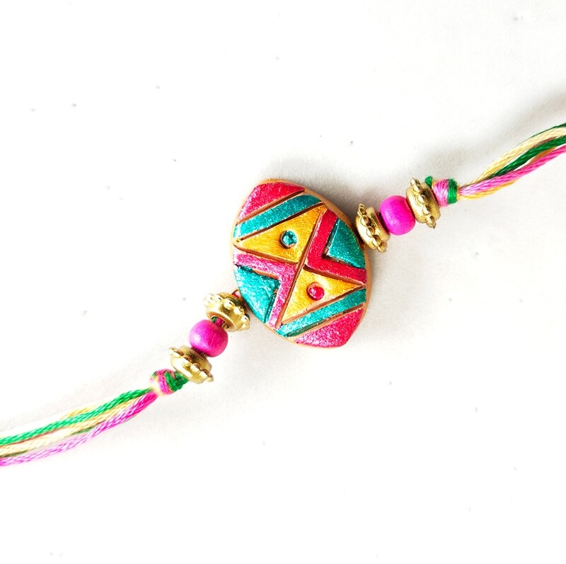 Tulasi Seed Rakhi - The Tribal Design