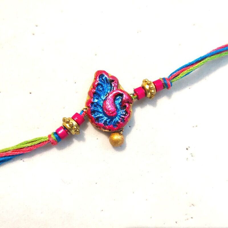 Tulasi Seed Rakhi - The Peacock
