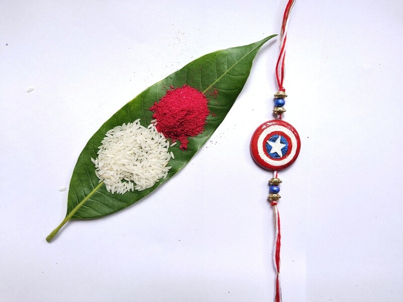 Tulasi Seed Rakhi - The Shield of Captain America
