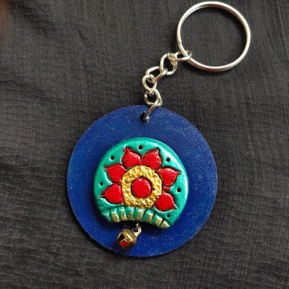 Peacock Key Ring / Bag Tag