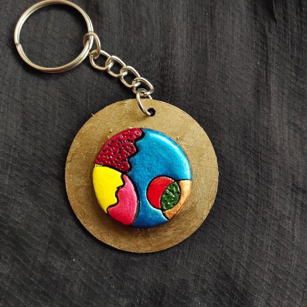 Abstract Key Ring / Bag Tag