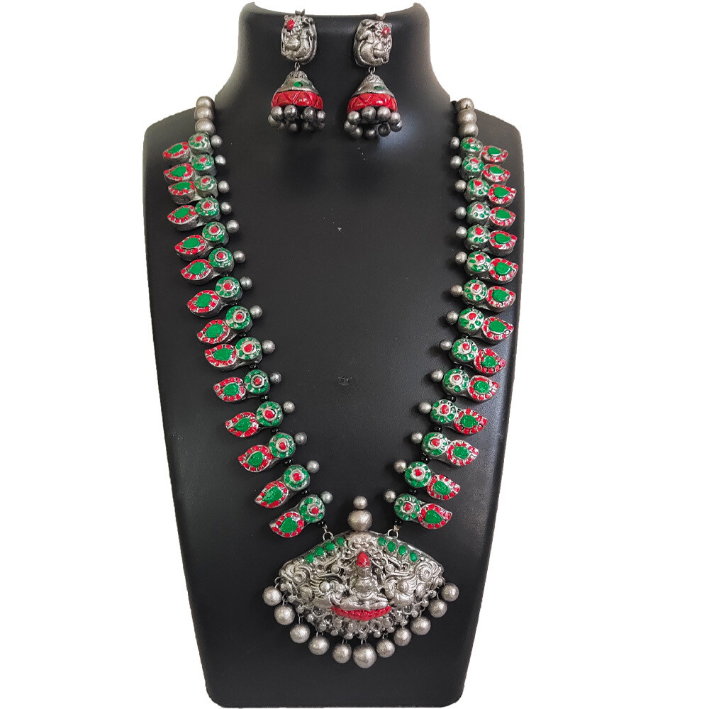 Terracotta Jewellery Lalitha Necklace Set - NH790