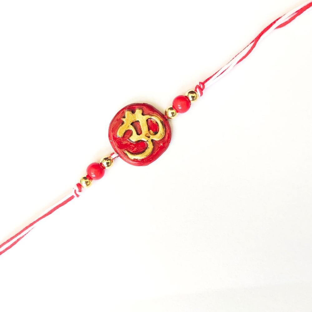 Eco-friendly Tulasi Seed Rakhi - Om