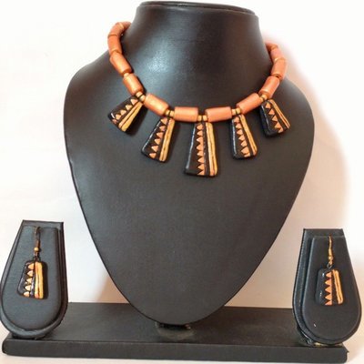 Terracotta Jewellery Necklace Set - NH101 Terracotta Jewellery Necklace Set - NH101