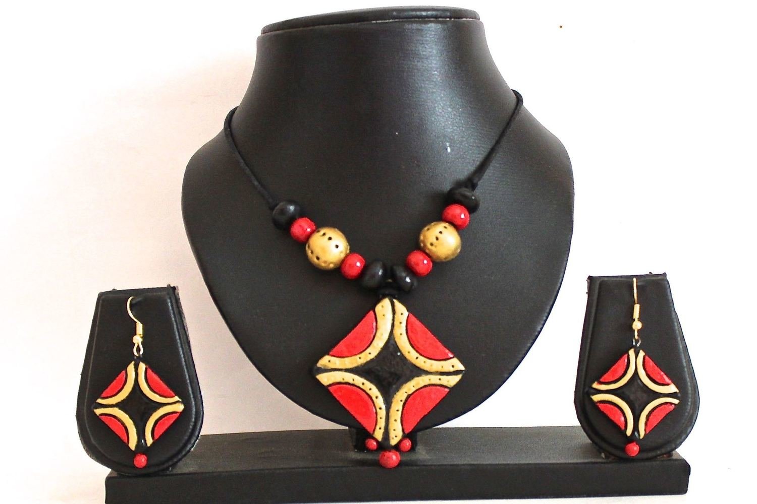Terracotta Jewellery Necklace Set - NL079