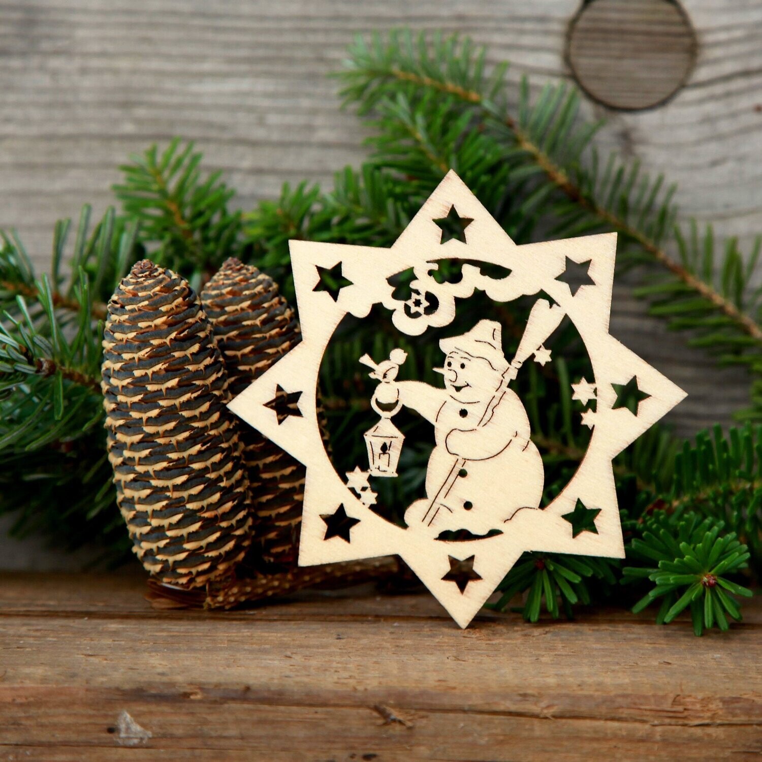 Weihnachtsstern "Schneemann" natur
