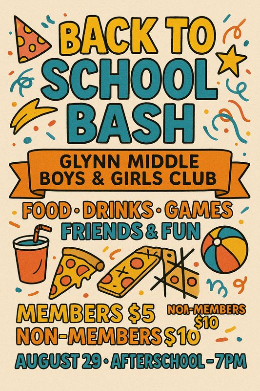 Glynn Middle Back To School Bash 8/29/25