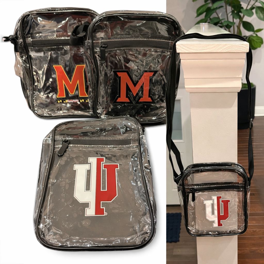 CLEAR PVC GAME DAY CROSSBODY