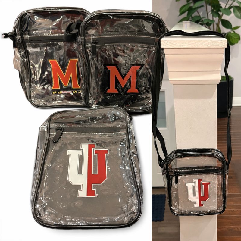 CLEAR PVC GAME DAY CROSSBODY