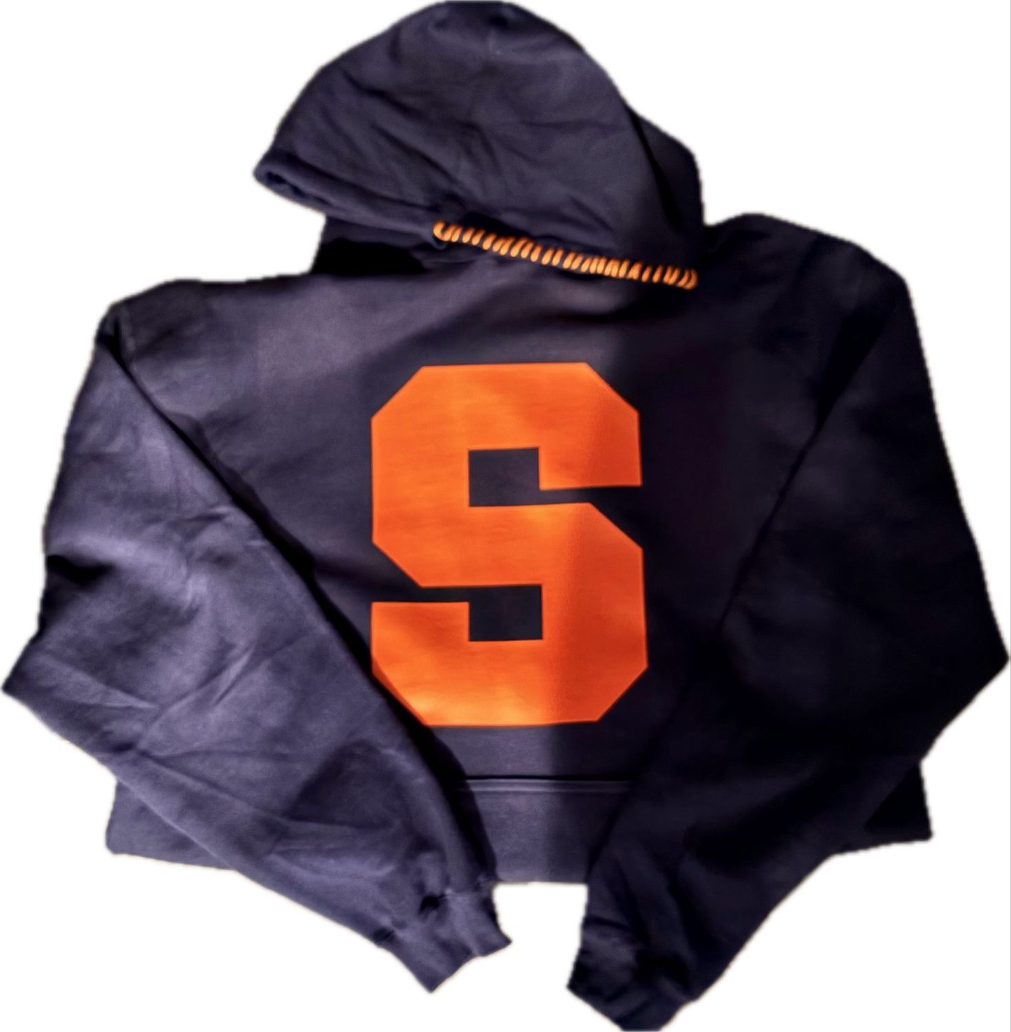 College Sweatshirt Logo and Stitching