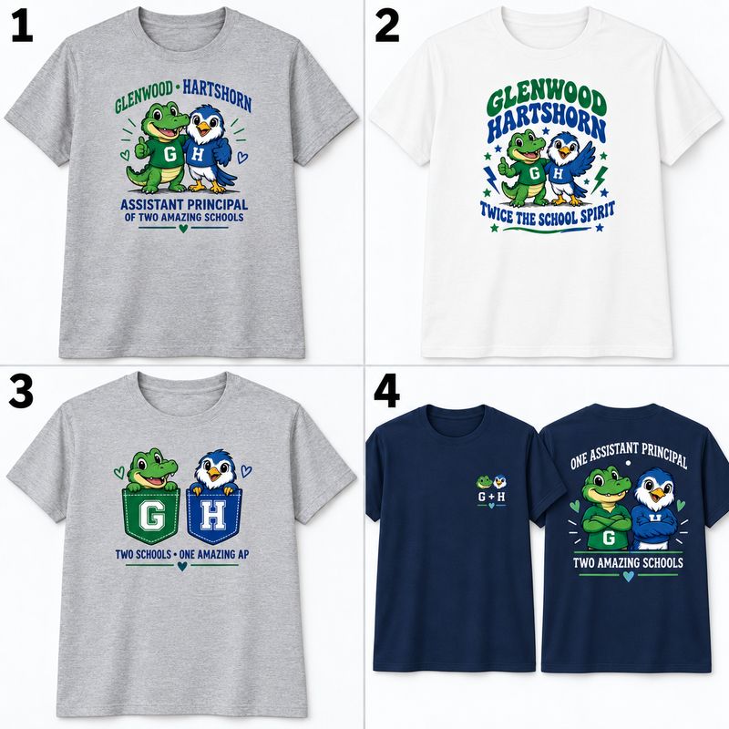Multiple School Shirt Options