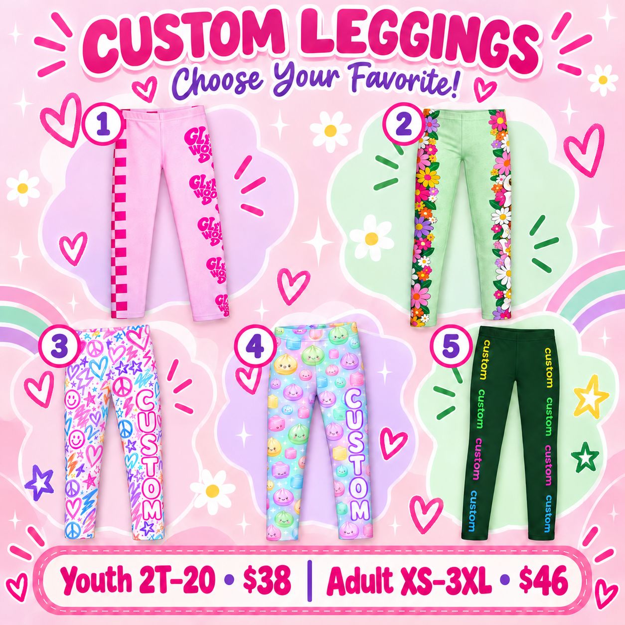 Custom School Leggings