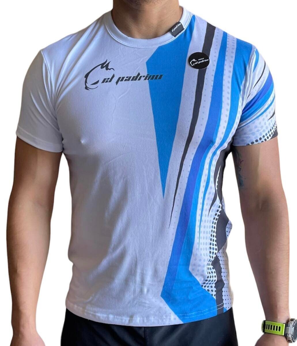 PLAYERA BLANCA C/AZUL