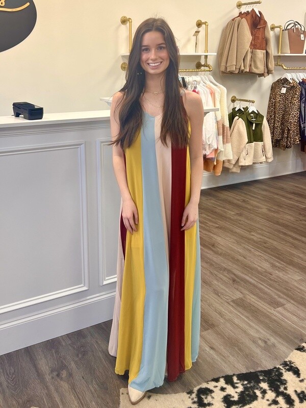 Striped Maxi Dress